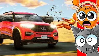 Reacting to REALISTIC CAR CRASHES! (BeamNG Drive)