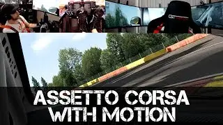 Testing Assetto Corsa in a Triple Screen Motion Sim