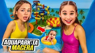 ELİF SİNEM GAMZE KARTA İLE TÜM GÜN !! AQUA PARKA GİRDİK !! 24 SAAT TATİL VLOG !!