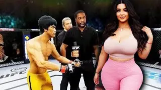 UFC 4 | Bruce Lee vs. Tania Bombon (CURVY PLUS SIZE) (EA Sports UFC 4)