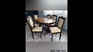 Стол и стулья деревянные 120х80+40 1+6 Брен Премиум