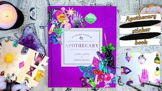 Apothecary Sticker Book: flipthrough + review (stationary haul) 📖