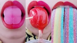 ASMR Mukbang Yummy emoji food / ASMR emoji food eating sounds #mukbang #emojifood #asmr