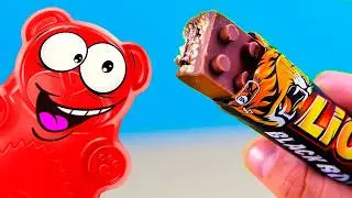 FIZ UM LEGO DE CHOCOLATE COM O URSINHO DE GOMA VALERA