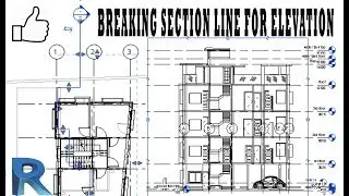 How to Break The Elevation section line  in Revit Architecture