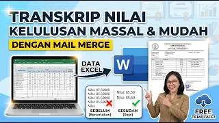 How to Quickly Create Automatic Graduation Transcripts Using Mail Merge (Word & Excel)