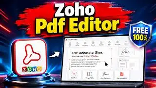 Zoho PDF Editor | Best Free Online PDF Editing Tool 2025 🔥 | Edit, Merge & Sign PDFs Easily!