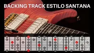 Backing track Am estilo Santana, como tocar la escala menor
