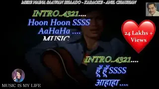 Mere Naina Sawan Bhado Karaoke With Scrolling Lyrics Eng. & हिंदी