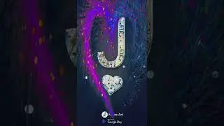 J Name Art Alphabet | I Love You J | J Letter Status | #shorts