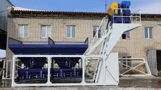 Мобильный бетонный завод РБУ 2Г 15АК Компакт