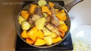 BUNAQASINI YEP KÕRMAGANSIZ❗Жареная тыква с картошкой !