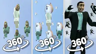 Skibidi Toilet vs Skibidi Dog Toilet 5 vs Multiverse Skibidi | 360º VR