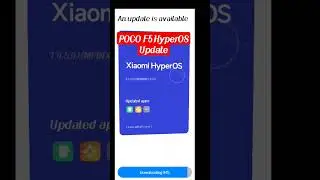 Poco F5 HyperOS  Update #shorts #hyperos #short