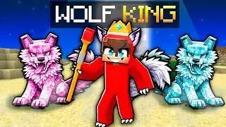 Minecraft but I Became a WOLF KING!