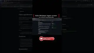 Fake Windows logon screen 
