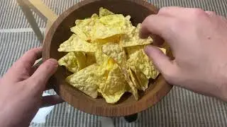 Eating a bag of popcorn chips (ASMR, no talking)