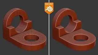 Blender Quick Practice – Modeling a Mechanical Bearing Bracket
