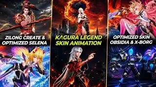 Kagura Legend Skin Animation | Optimized Selena & Obsidia Aspirant, Bruno CC, Hayabusa, Kalea SL