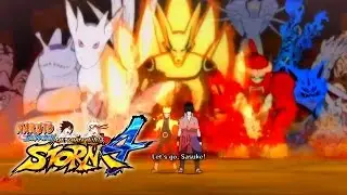 Naruto Shippuden Ultimate Ninja Storm 4 Susanoo Kurama Team Awakening & Ultimate Jutsu Gameplay