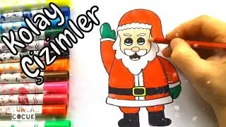 Easy Drawings | How to Draw a Santa Claus | Christmas Drawings | Color and Draw Step by Step