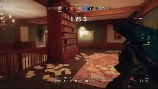 Rainbow Six Siege 1v5 clutch (Ace)