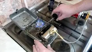 Бензиновый примус туристический  ПТ-1 переход на газ
