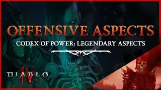 DIABLO 4 - NECROMANCER OFFENSIVE LEGENDARY ASPECTS - Codex of Power, Diablo IV