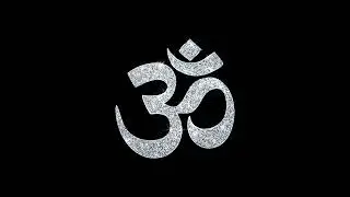 Hinduism, meditation, om, yoga hindu symbol, indian religion Icon Shining Glitter Loop Blinking