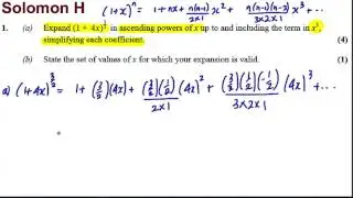 Binomial Theorem Exam Style Question 1