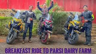 EXCLUSIVE BREAKFAST RIDE TO PARSI DAIRY FARM !! DAMAN 🔥 BENELLI TRK 502x RIDE