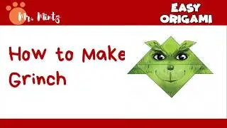 Christmas Crafts, How to Make a Paper #Grinch Step by Step, how to #makegrinch legs for #christmas