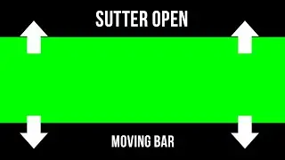 Animated Cinematic Moving Bar (Open) l Green Screen Effect