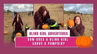 How do blind people carve pumpkins?