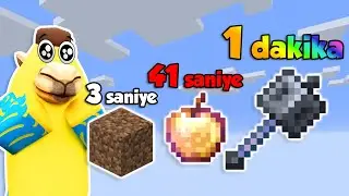 EKİPLE MİNECRAFT AMA HER SANİYE +1 RANDOM EŞYA