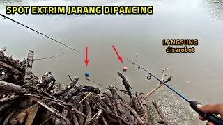Wajar saja ikannya masih banyak di spot sulit seperti ini jarang ada yang mancing