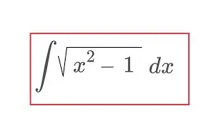 Integral of sqrt(x^2-1)