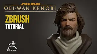 Zbrush Stylized Obi Wan character sculpting