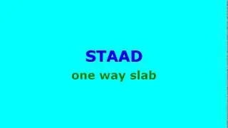 one way slab analysis