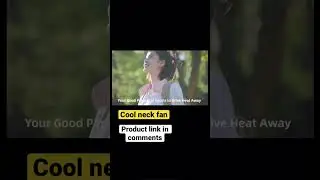 Cool Portable Neck Fan #useful #amazon #gadgets #outdoors