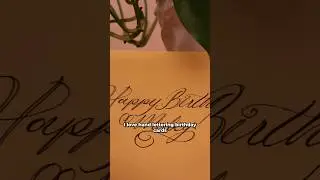 Why I love hand lettering birthday cards #art #calligraphy #handlettering #handwriting #birthday