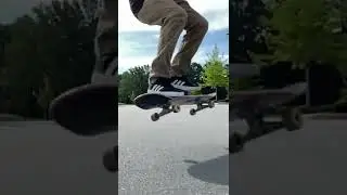 Treflip in slow motion | 360 Flip slowmo 😵‍💫 skateboard tricks #shorts