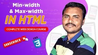 min width and max width in css | Learn CSS | Website Design Tutorial 