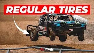 He Off-Road Races with Regular Tires