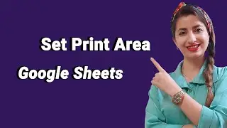 How to set print area in google sheets