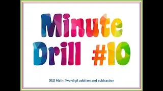 Minute Drill #10: Two-Digit Addition & Subtraction
