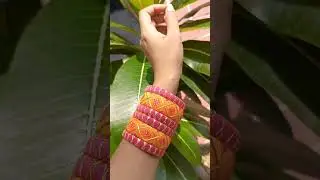 Handcrafted customised bangles according to your outfit #handmade  #bangles  #customisedbangles