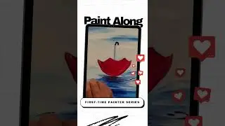 Easy Paint along - Umbrella - First-time painter