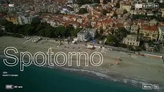 Spotorno, aquiloni e l'ultimo bagno. 4k Mini3Pro
