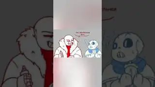 Фелл Санс и Свап Санс. Шутка от Фелла. (озвучка на русском, комикс). 